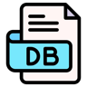 db dosyası çizgisel renk simge