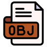 obj file lineal color icon