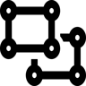 ungrouping line icon