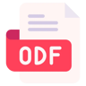 arquivo odf plano ícone