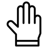 рука line иконка
