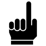 hand filled icon