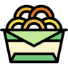 Zwiebelringe lineal farbe Icon