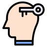 open mind lineal color icon
