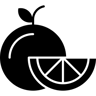 naranja relleno icono