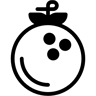 橙子 双色调 图标