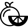 naranja dúo tono icono
