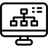 组织结构图 线条 图标