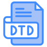 dtd file two color icon