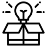主意 线条 图标
