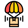 entrega color lineal icono