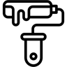 油漆滚筒 线条 图标