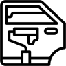 car paint line icon