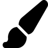 Pinsel gefüllt Icon