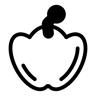 páprica duotone ícone