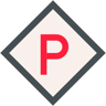 parkir datar ikon