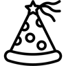 派对帽 line 图标