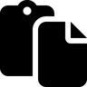 Zwischenablage gefüllt Icon