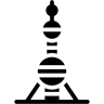 珍珠塔 填充 图标
