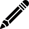 铅笔 填充 图标