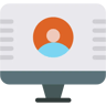 personal profile flat icon