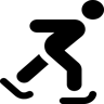 skating filled icon