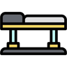 physiotherapy table lineal color icon