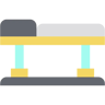physiotherapy table flat icon