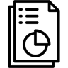 pie chart line icon