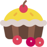 pastel flat icono