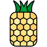 ananas colore lineare icona