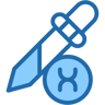 pipette two color icon