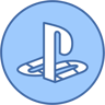 PlayStation-Logo zwei farben Icon