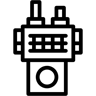 警用无线电 line 图标