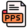 pps dosya uzantısı çizgisel renk simge