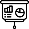 presentation line icon