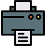 printer lineal color icon