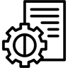 process configuration line icon