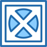 prohibition two color icon