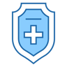 Schild zwei farben Icon