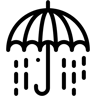 зонтик линия иконка