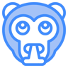 monkey two color icon