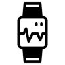 ساعة ذكية ثنائي اللون أيقونة
