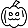 南瓜 线条 图标