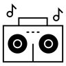 radio duotono icona