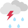 lluvia plano icono