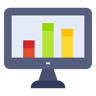 website ranking flat icon