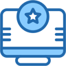 rating two color icon