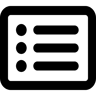 lista línea icono