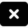 x-Markierung gefüllt Icon